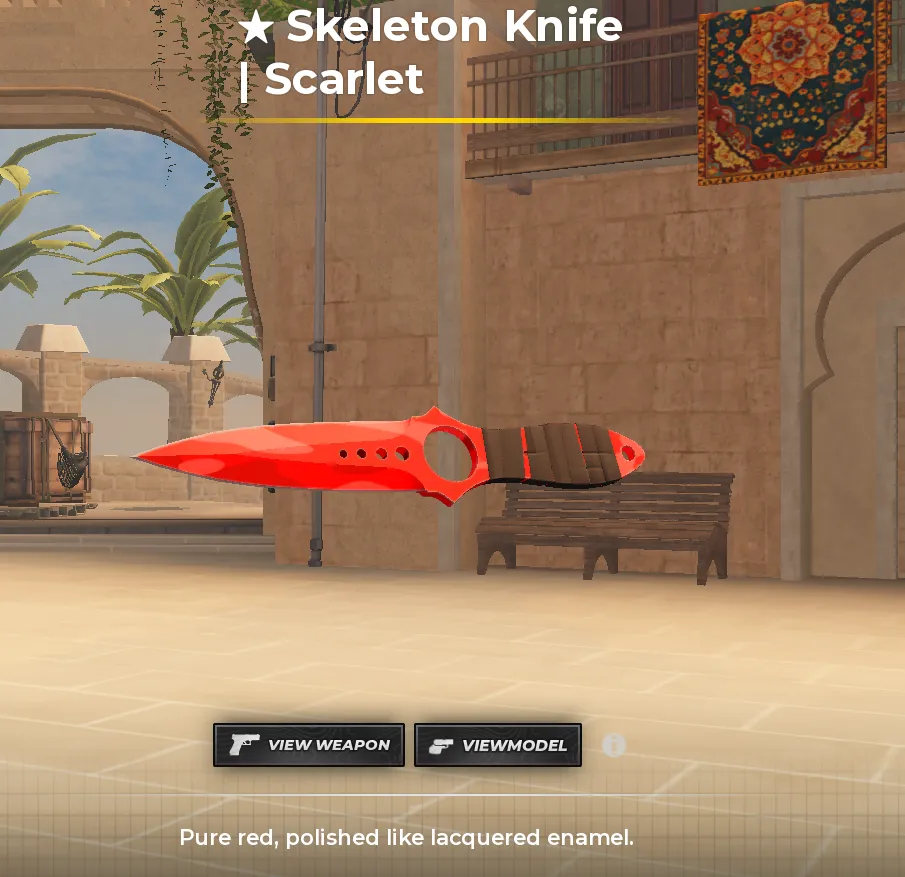 Skeleton Knife | Scarlet {SPECIAL VERY RARE}