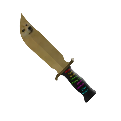 Doge knife from the MM2 Knife Box 3