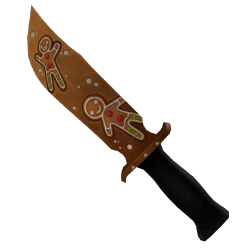 Gingerbread knife from the MM2 2025 Christmas Box