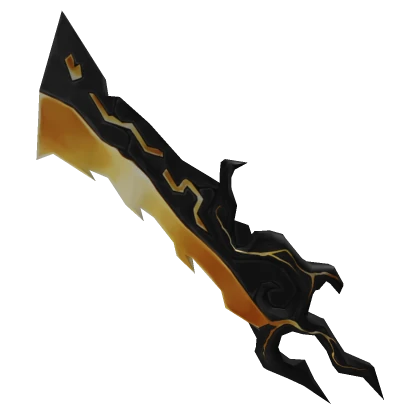 Gold Elderwood Blade knife from MM2 Halloween 2022