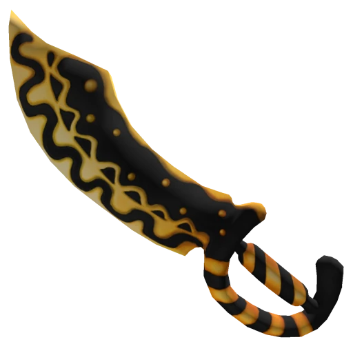 Gold Gingerscythe knife from MM2 Christmas 2023