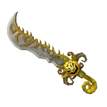 Gold Hallow knife from MM2 Halloween 2018