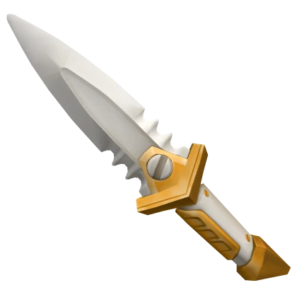 Gold Snow Dagger knife from MM2 Christmas 2025