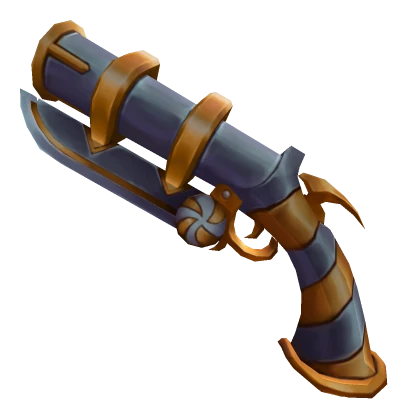Gold Swirly Gun gun from MM2 Christmas 2021