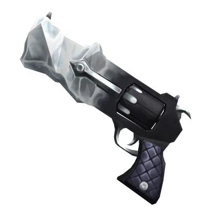Silver Iceblaster gun from MM2 Christmas 2020
