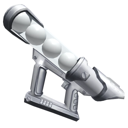 Silver Snowcannon gun from MM2 Christmas 2025