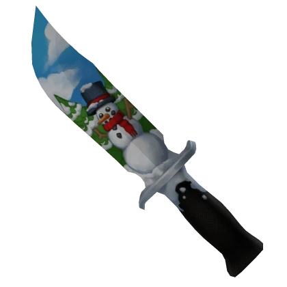 Snowman (2024) knife from the MM2 2024 Christmas Box