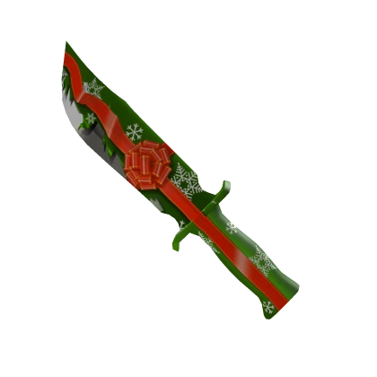 Wrapped knife from the MM2 2015 Christmas Knife Box