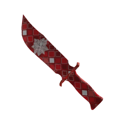 Wrapped knife from the MM2 2018 Christmas Box